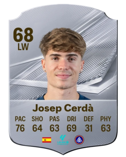 Josep Cerdà 68 Silver LW FC 27 card