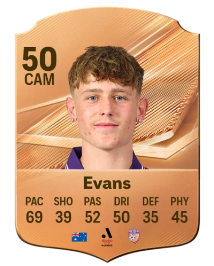 Evans 50 Bronze CAM FC 27 card