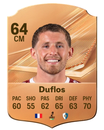 Duflos 64 Common CM FC 26 card