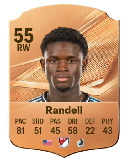 Randell 55 Bronze RW FC 27 card