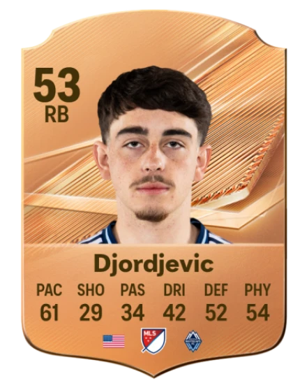 Djordjevic 53 Bronze RB FC 27 card