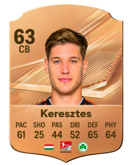 Keresztes 63 Bronze CB FC 27 card