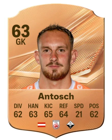 Antosch 63 Bronze GK FC 27 card
