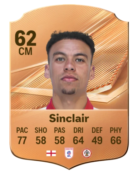 Sinclair 62 Common CM FC 26 card