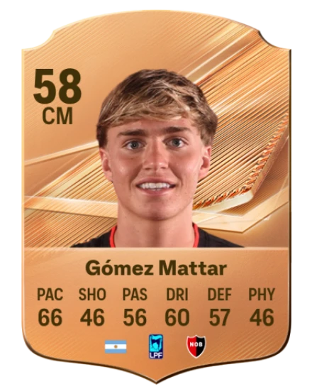 Gómez Mattar 58 Bronze CM FC 27 card