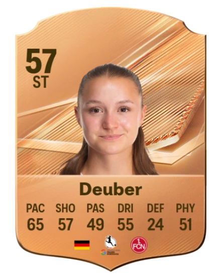 Deuber 57 Bronze ST FC 27 card