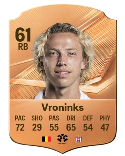 Vroninks 61 Bronze RB FC 27 card