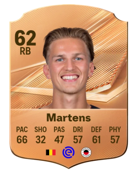 Martens 62 Rare RB FC 26 card