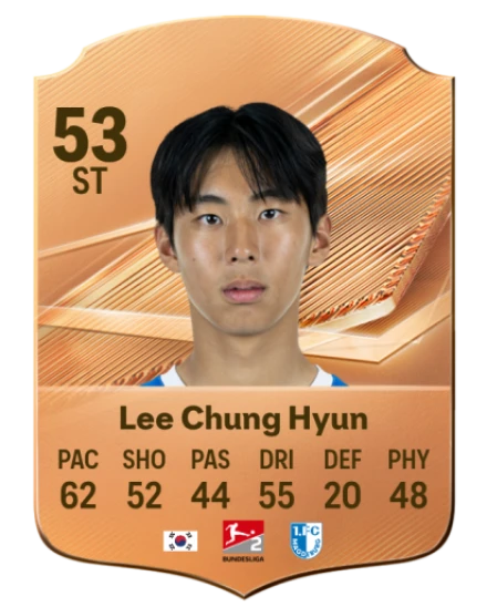 Lee Chung Hyun 53 Bronze ST FC 27 card