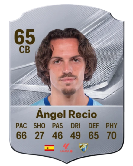 Ángel Recio 65 Silver CB FC 27 card