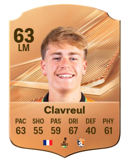 Clavreul 63 Common LM FC 26 card