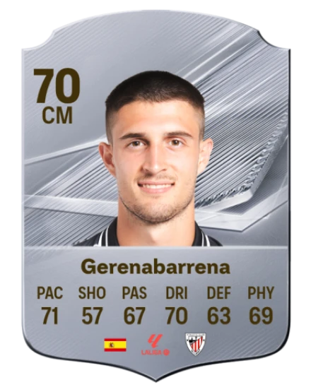 Gerenabarrena 70 Silver CM FC 27 card