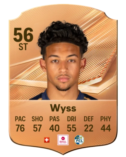 Wyss 56 Bronze ST FC 27 card