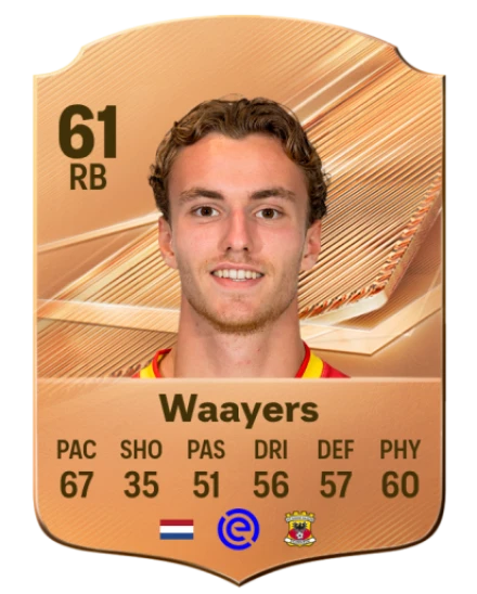 Waayers 61 Bronze RB FC 27 card
