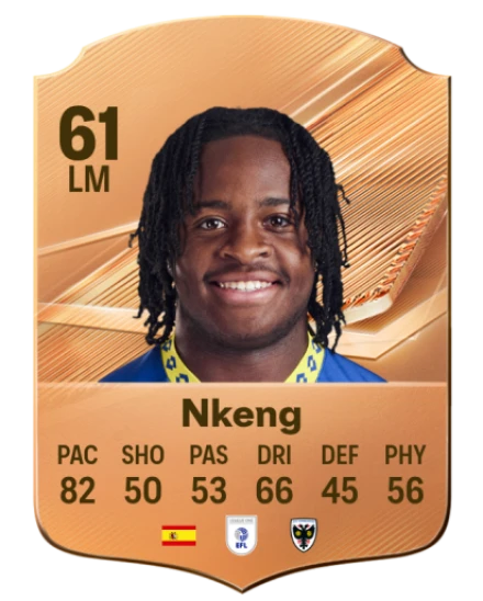 Nkeng 61 Rare LM FC 26 card