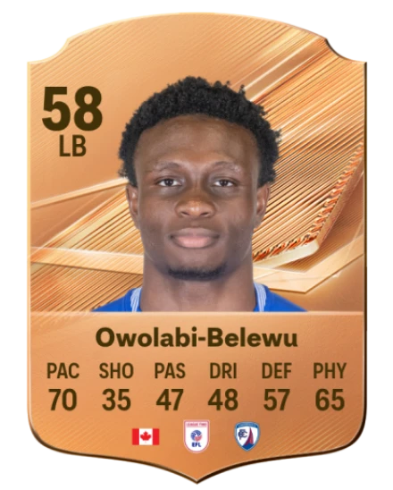 Owolabi-Belewu 58 Bronze LB FC 27 card