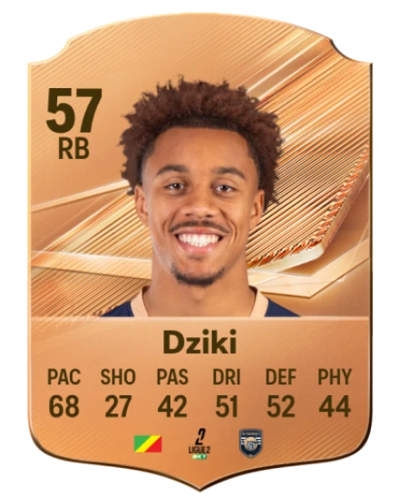 Dziki 57 Bronze RB FC 27 card
