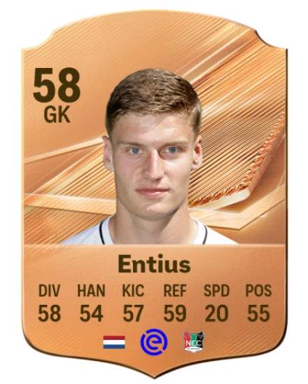 Entius 58 Bronze GK FC 27 card