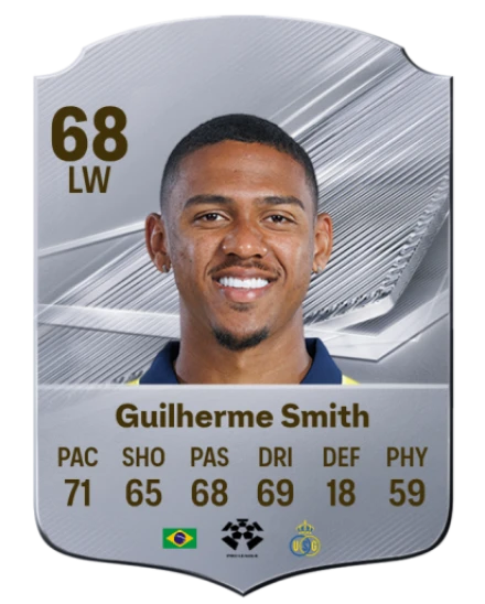 Guilherme Smith 68 Silver LW FC 27 card
