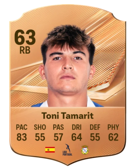 Toni Tamarit 63 Bronze RB FC 27 card