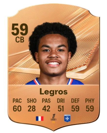 Legros 59 Bronze CB FC 27 card