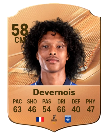 Devernois 58 Bronze CM FC 27 card