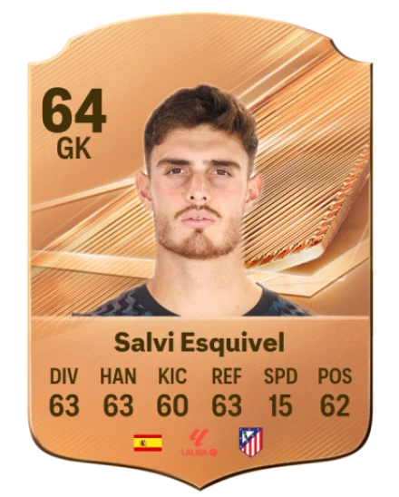 Salvi Esquivel 64 Bronze GK FC 27 card