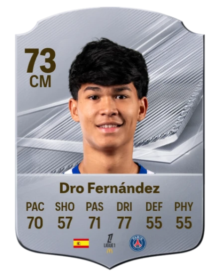 Dro Fernández 73 Silver CM FC 27 card