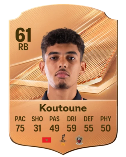 Koutoune 61 Bronze RB FC 27 card