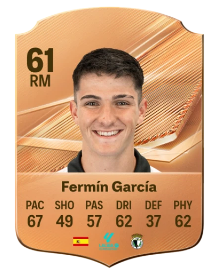 Fermín García 61 Bronze RM FC 27 card