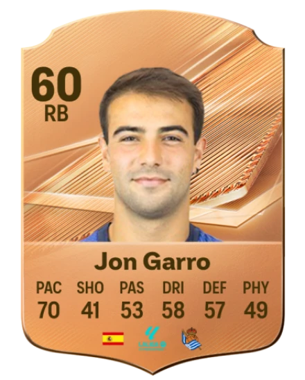 Jon Garro 60 Bronze RB FC 27 card