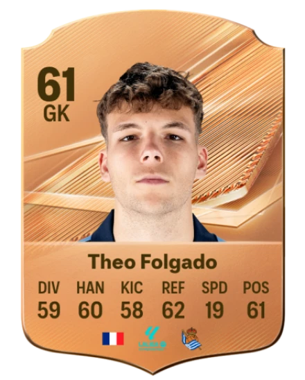 Theo Folgado 61 Bronze GK FC 27 card