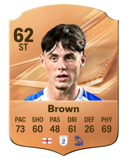 Brown 62 Bronze ST FC 27 card