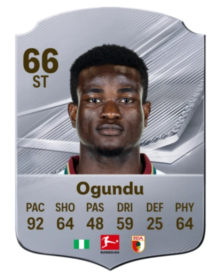 Ogundu 66 Silver ST FC 27 card