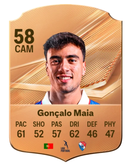 Gonçalo Maia 58 Bronze CAM FC 27 card