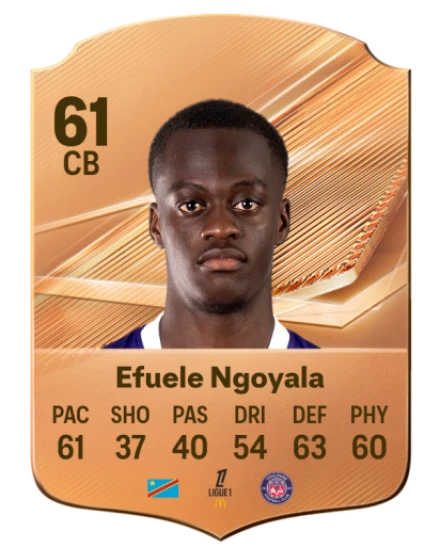 Efuele Ngoyala 61 Bronze CB FC 27 card