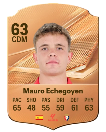 Mauro Echegoyen 63 Bronze CDM FC 27 card