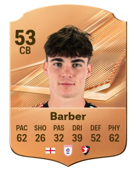 Barber 53 Bronze CB FC 27 card