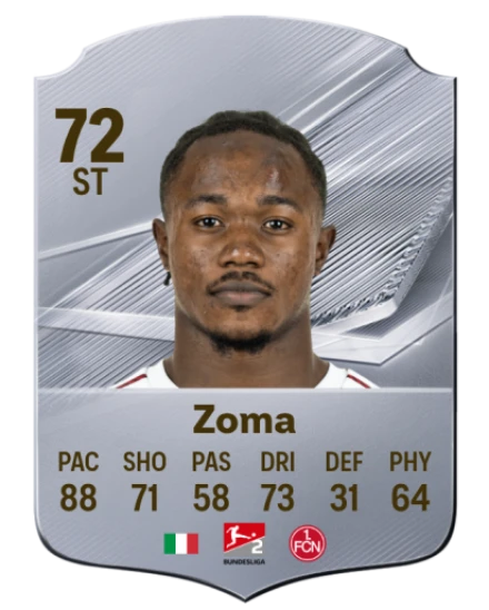 Zoma 72 Common ST FC 26 card