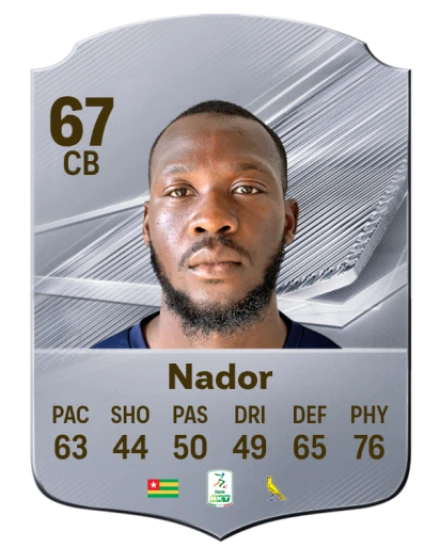 Nador 67 Silver CB FC 27 card