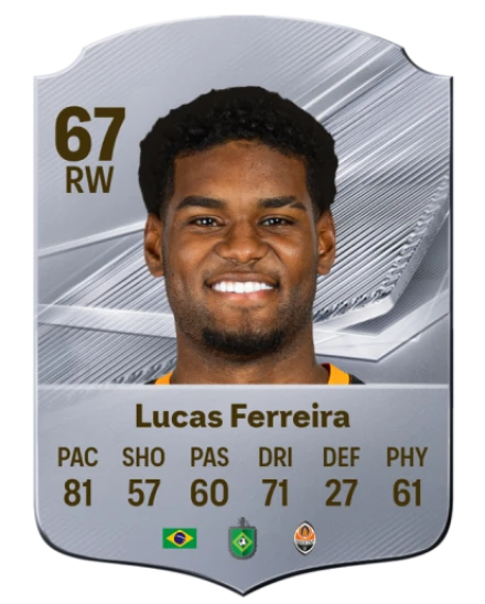 Lucas Ferreira 67 Silver RW FC 27 card