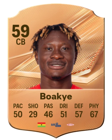 Boakye 59 Bronze CB FC 27 card