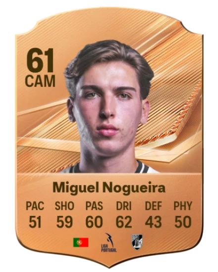 Miguel Nogueira 61 Bronze CAM FC 27 card