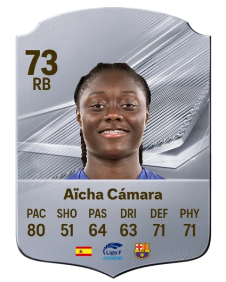 Aïcha Cámara 73 Silver RB FC 27 card