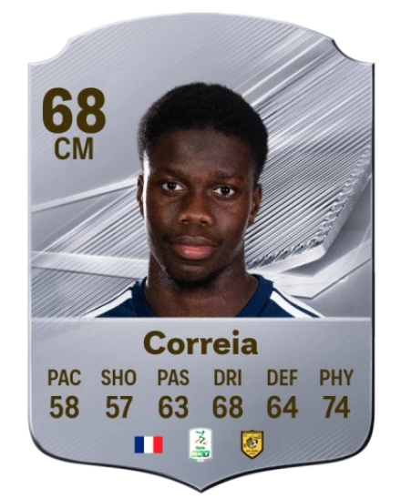 Correia 68 Silver CM FC 27 card