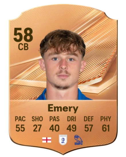 Emery 58 Bronze CB FC 27 card