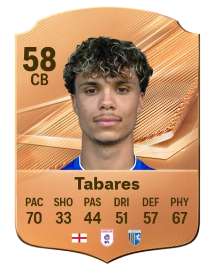 Tabares 58 Common CB FC 26 card