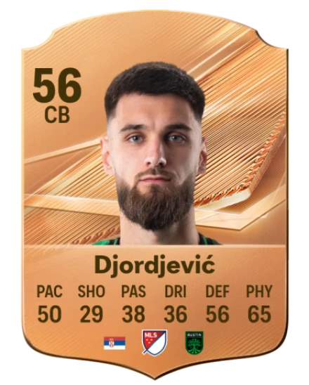 Djordjević 56 Bronze CB FC 27 card