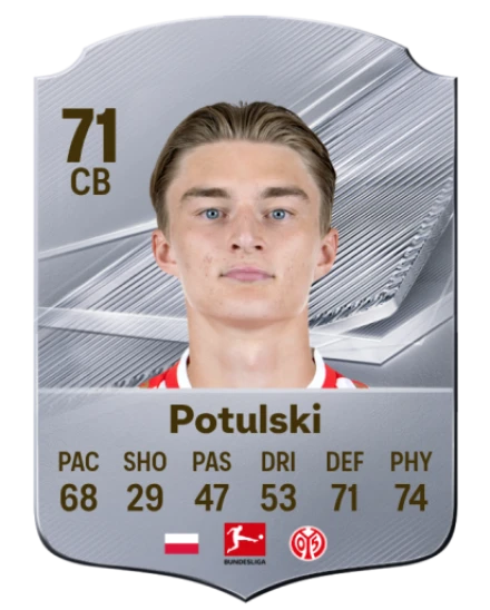 Potulski 71 Silver CB FC 27 card