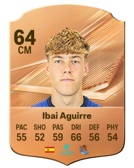 Ibai Aguirre 64 Bronze CM FC 27 card